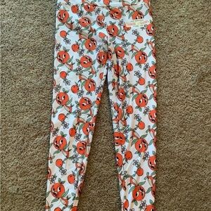 Disney Epcot 2020 Flower and Garden Festival Orange Bird Leggings Size Medium